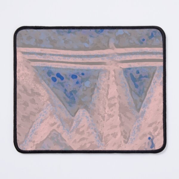 Item preview, Color of the Year 2016 Rose Quartz/ Serenity Mountains Abstract Artwork designed and sold by ozcushions.