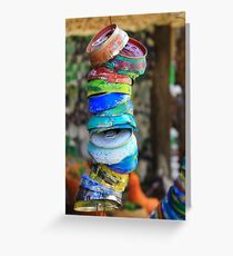 Recycled Wind Chime Greeting Card
