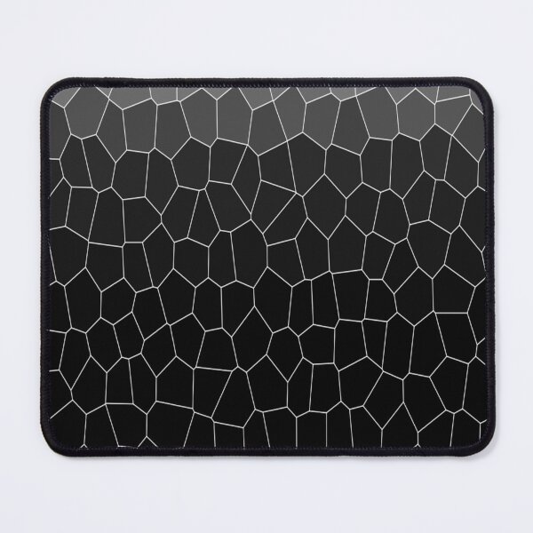 Item preview, OMBRE GRAIDENT DIP DYE BLACK LIGHT GREY AND DARK GREY STAINED GLASS CELLS PATTERN designed and sold by ozcushions.