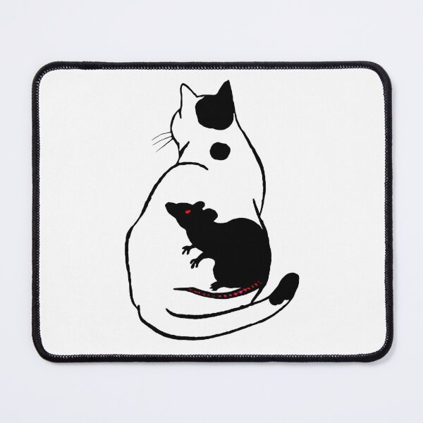 Item preview, Antique Japanese Woodblock Print Cat with Rat Tattoo designed and sold by Epitome Girl.