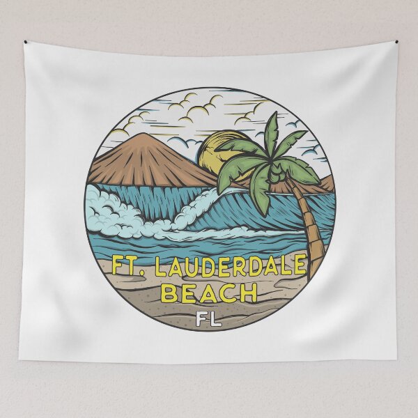 Item preview, Fort Lauderdale Beach Florida Vintage designed and sold by KrisSidDesigns.