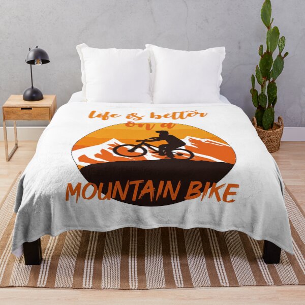 Item preview, life is better on a mountain bike Retro Vintage Cool Funny Gift Design designed and sold by oussamah99.