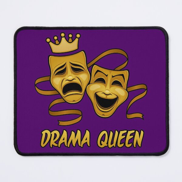 Item preview, Drama Queen Comedy And Tragedy Gold Theater Masks designed and sold by fizzgig.