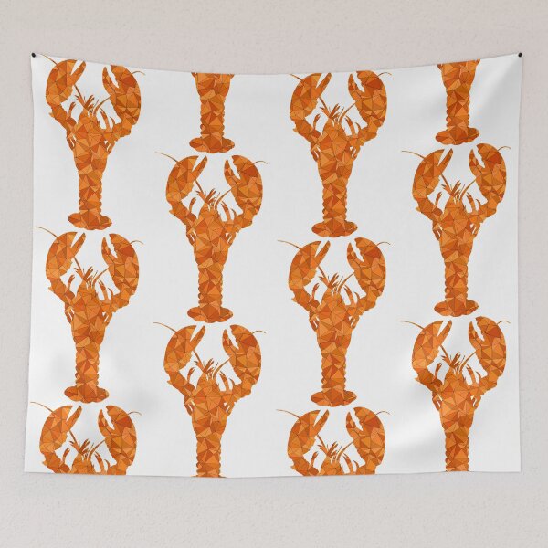 Item preview, Red lobster with geometric shapes designed and sold by Mila1946.