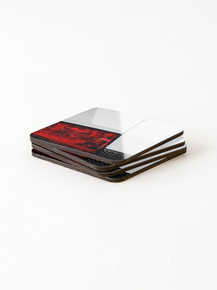 Thumbnail 4 of 5, Coasters (Set of 4), Brake-light Abstract designed and sold by PhotoWorks.