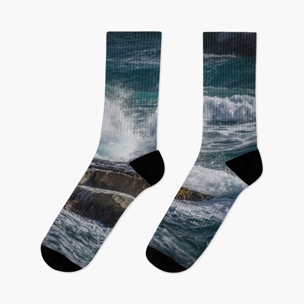 Item preview, [Landscape] Rough Ocean Blue Waves, Spray of water designed and sold by VinBasis.