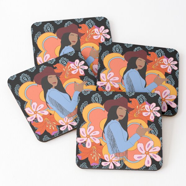 Item preview, Modern Cowgirl with 70's Background designed and sold by Taleahsdesigns.