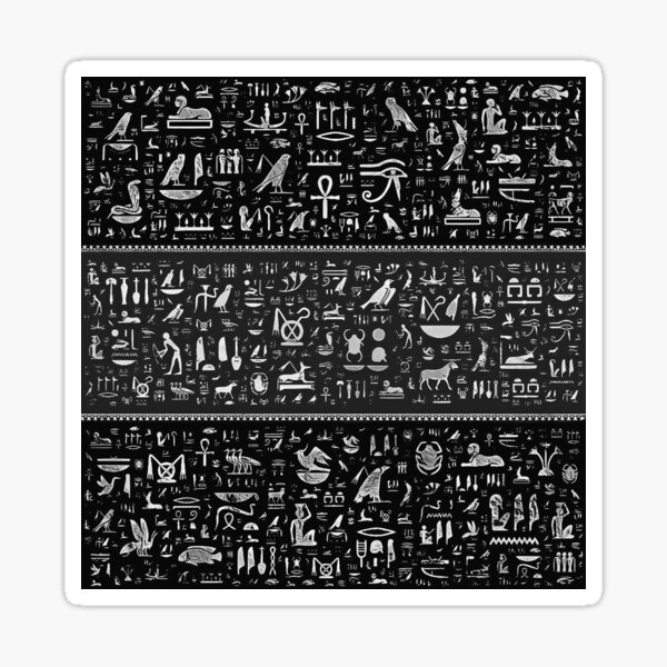 ancient-egyptian-writing-sticker-for-sale-by-doniainart-redbubble