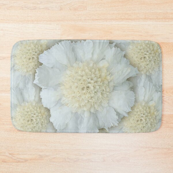 Item preview, White Scabious Flower Still Life Floral Photography designed and sold by CottoVerdi.