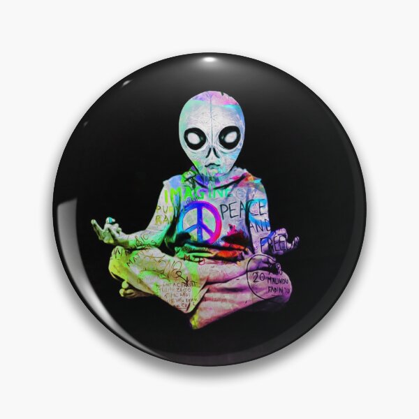 Item preview, Zen Alien Graffiti Street Art designed and sold by Mystikos Art.