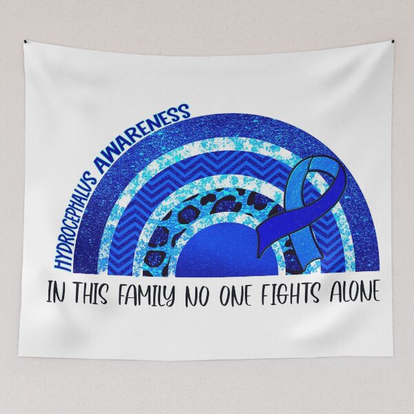 Item preview, In this family no one fights alone hydrocephalus Awareness- hydrocephalus awareness  designed and sold by Designs Of all kinds.