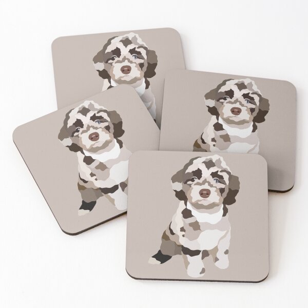 Item preview, Cockapoo Puppy Dog Portrait Digital Illustration designed and sold by sherylwylie.