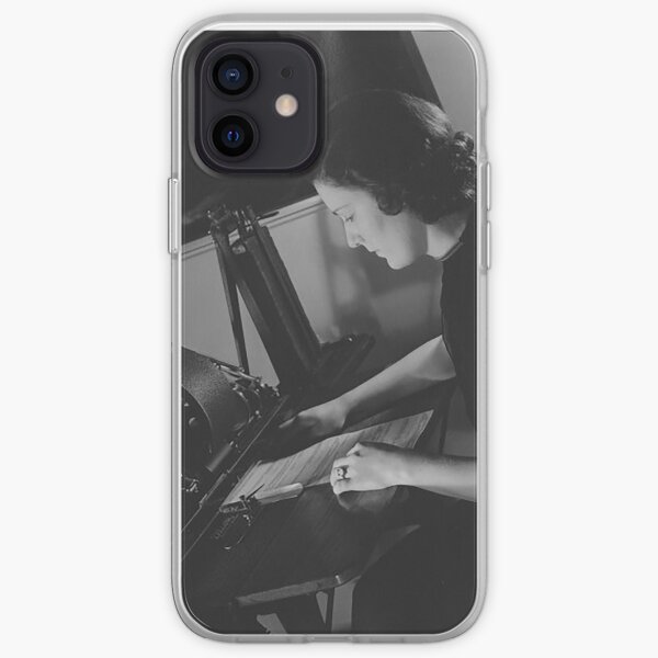 Woman at work iPhone Soft Case