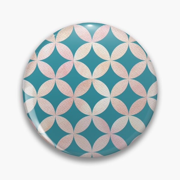 Item preview, Interlocking Circles Watercolor - Teal designed and sold by JPuckett-Design.