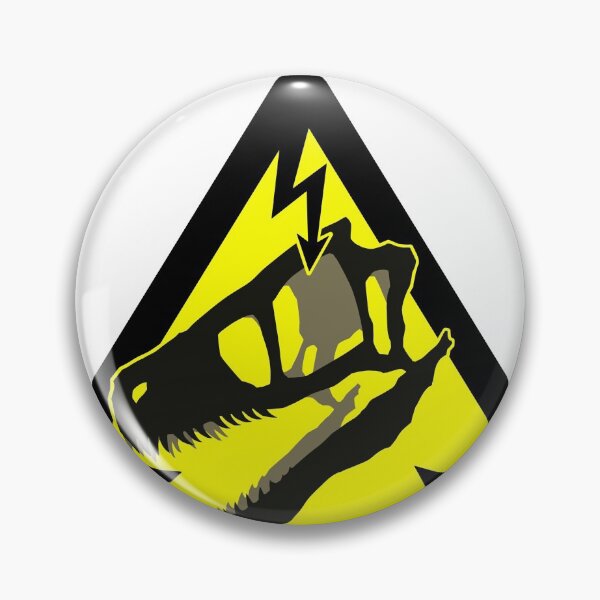 Item preview, High voltage warning sign with raptor skull designed and sold by varjopihlaja.