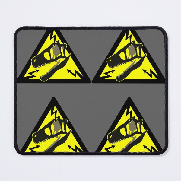 Item preview, High voltage warning sign with raptor skull designed and sold by varjopihlaja.