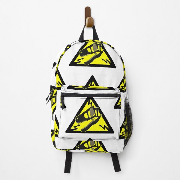 Item preview, High voltage warning sign with raptor skull designed and sold by varjopihlaja.
