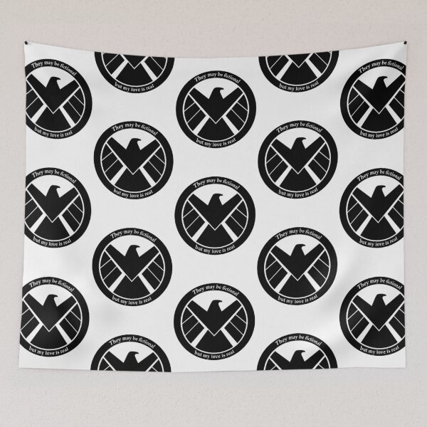 Item preview, They may be fictional but my love is real- SHIELD logo designed and sold by Lokis-Queen.