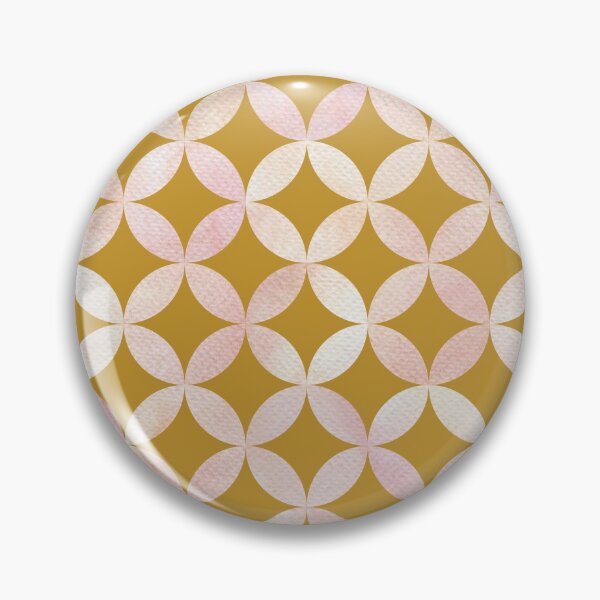 Item preview, Interlocking Circles Watercolor - Mustard designed and sold by JPuckett-Design.