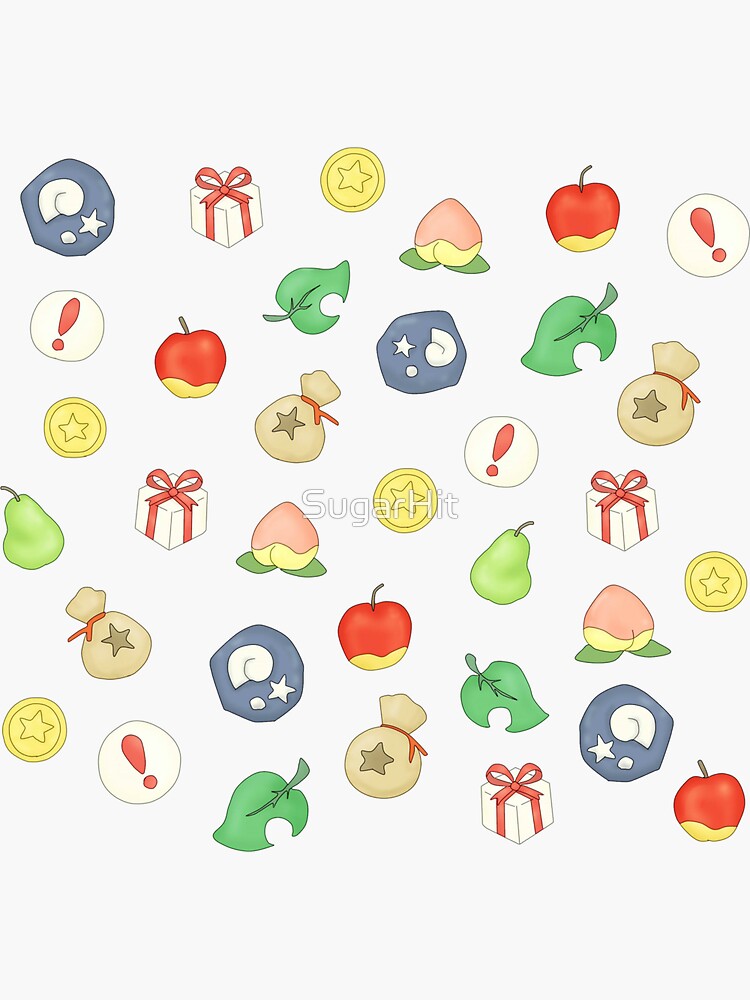 "Animal Crossing Logo Pattern" Sticker by SugarHit | Redbubble