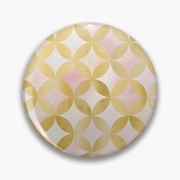 Item preview, Interlocking Circles Watercolor - Gold designed and sold by JPuckett-Design.