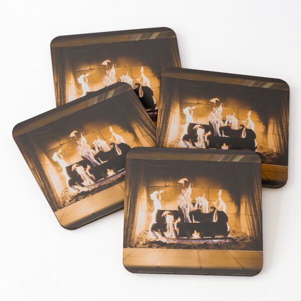 Item preview, Cozy Winter Fireplace  designed and sold by newburyboutique.