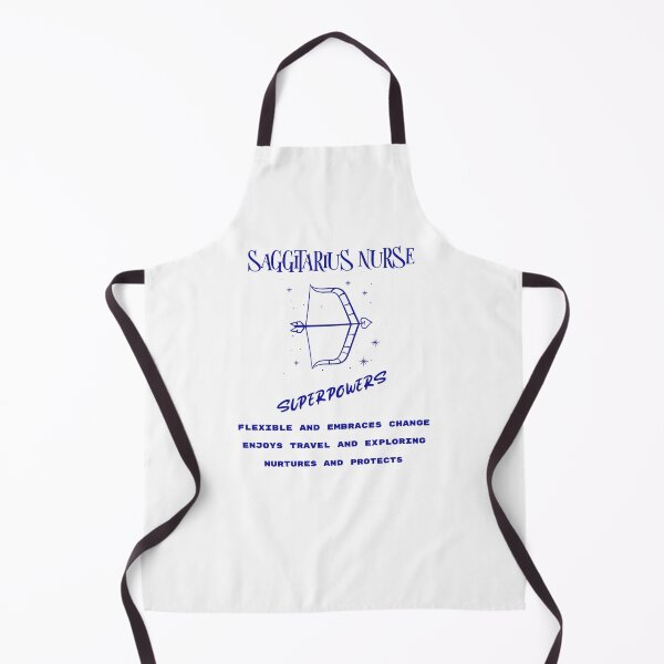 Item preview, Saggittarius The Archer Zodiac Sign Nurse Superpowers Blue Digital Drawing and Text designed and sold by PrintHatcher.