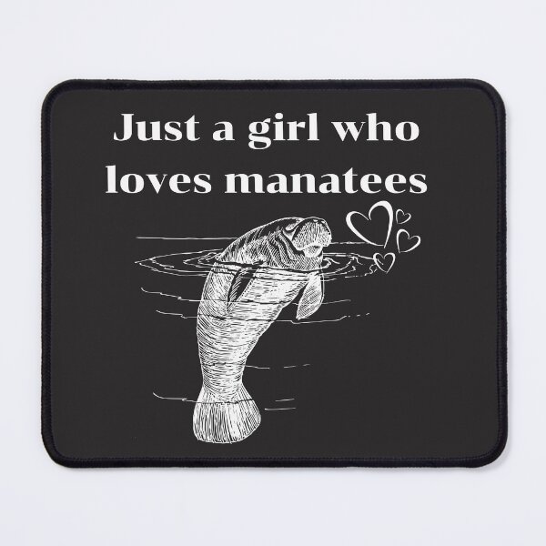 Item preview, Just a girl who loves manatees designed and sold by omeca.