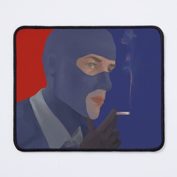 Item preview, Blu Spy Portrait with red accent designed and sold by it-is-snarfle.