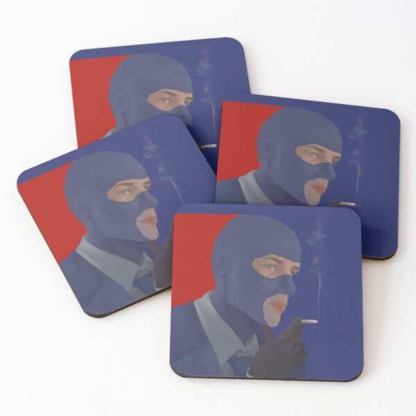 Item preview, Blu Spy Portrait with red accent designed and sold by it-is-snarfle.