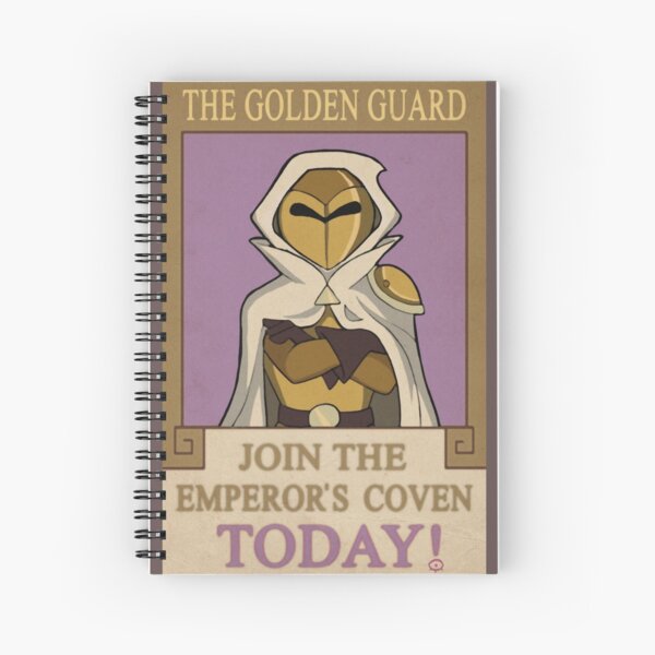 The Golden Guard Poster Spiral Notebook