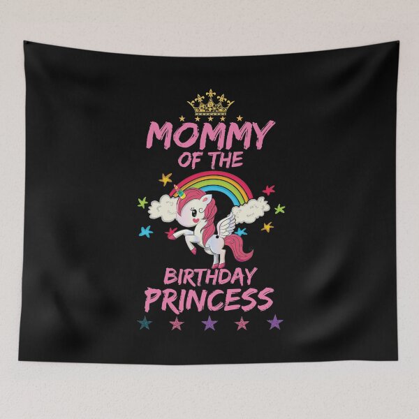 Item preview, Mommy of the Birthday Princess Girl Unicorn designed and sold by amishacreates.