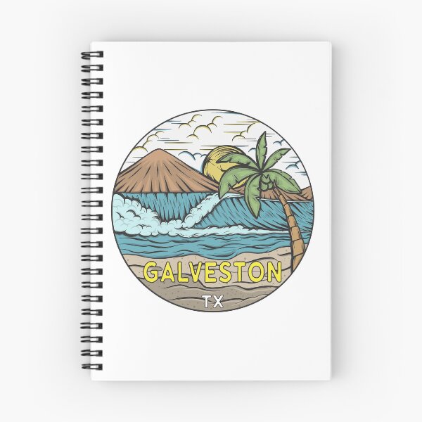 Item preview, Galveston Beach Texas Vintage designed and sold by KrisSidDesigns.