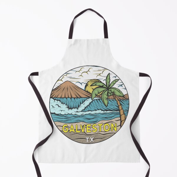 Item preview, Galveston Beach Texas Vintage designed and sold by KrisSidDesigns.