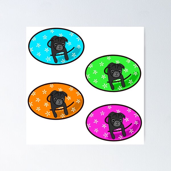 Item preview, Black Pug Inner Tube Pack designed and sold by LeasPugGrumble.