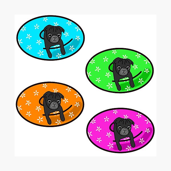 Item preview, Black Pug Inner Tube Pack designed and sold by LeasPugGrumble.