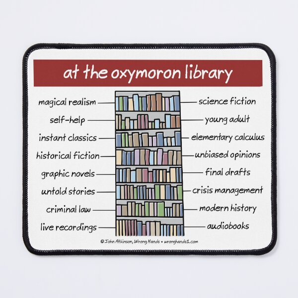 Item preview, at the oxymoron libray designed and sold by WrongHands.