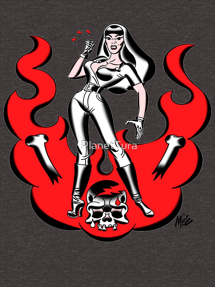 Tura In Flames T Shirt For Sale By Planettura Redbubble Tura Satana T Shirts Mitch 