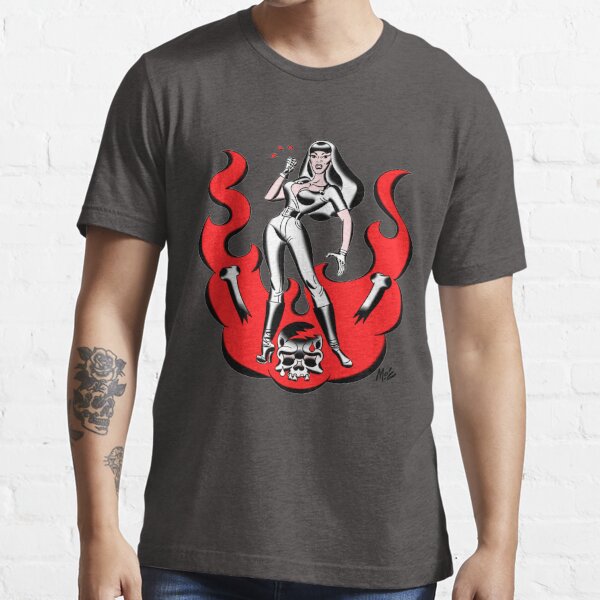 Tura In Flames T Shirt For Sale By Planettura Redbubble Tura Satana T Shirts Mitch 