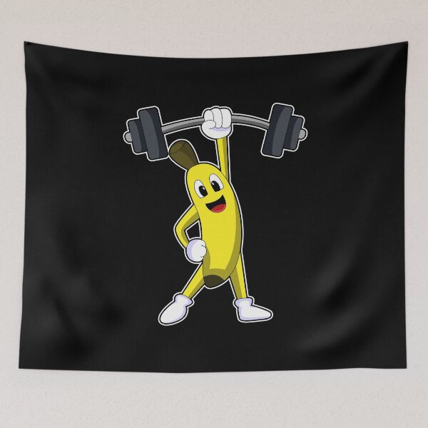 Item preview, Banana Bodybuilder Barbell Bodybuilding designed and sold by Snabdesign84.