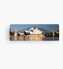 Sydney Opera House & Harbour bridge. Canvas Print