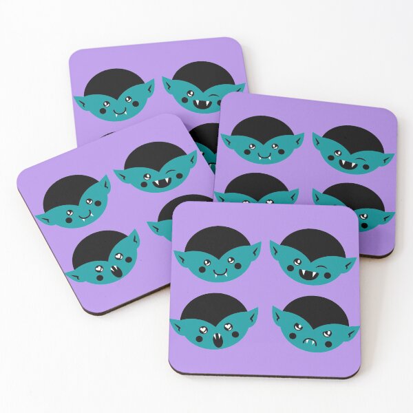 Item preview, Ocean Teal and Lavender Vampire Pattern designed and sold by Jelly Turnip.