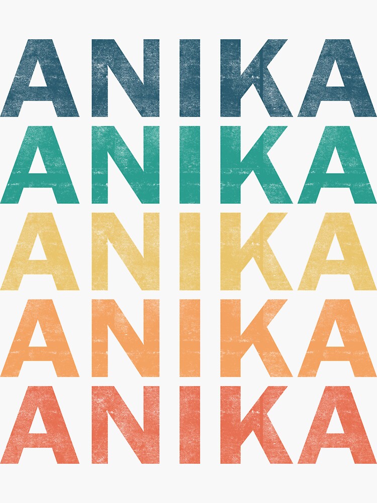 ANIKA Name Poster featuring photos of actual sign letters | eBay