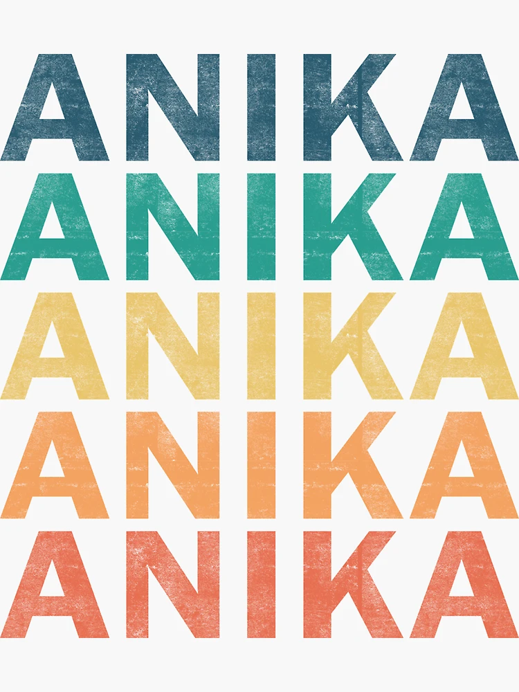 Anika first name girl written illustration Stock Photo - Alamy