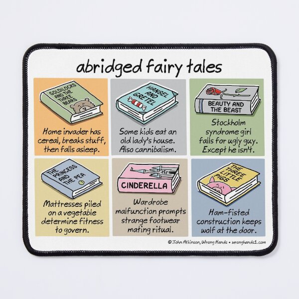Item preview, abridged fairy tales designed and sold by WrongHands.