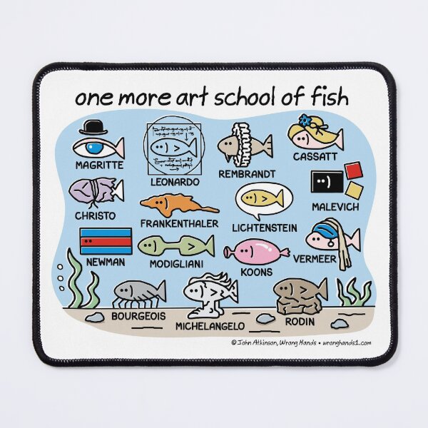Item preview, one more art school of fish designed and sold by WrongHands.
