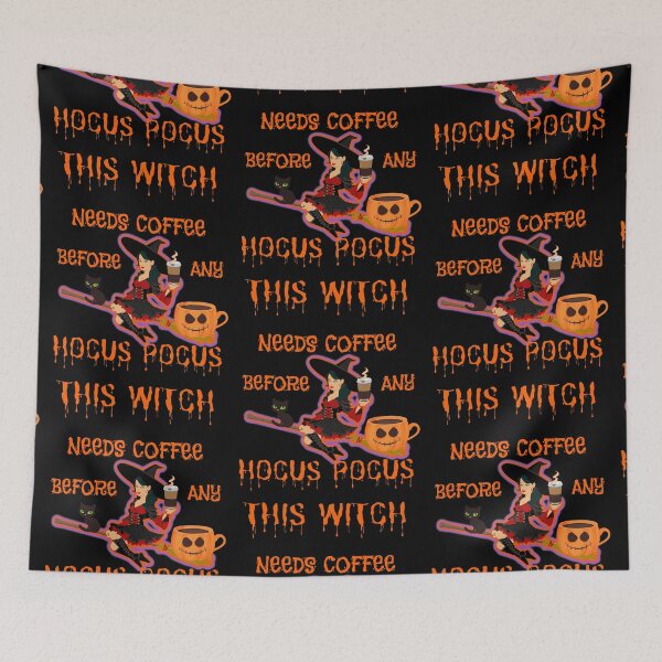 Item preview, This Witch Needs Coffee Before Any Hocus Pocus designed and sold by WoodburyLake.