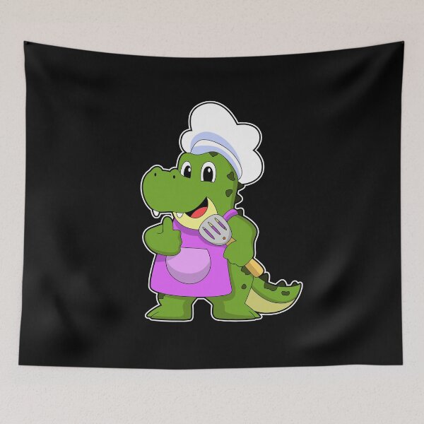 Item preview, Crocodile as Cook with Spatula designed and sold by Snabdesign84.