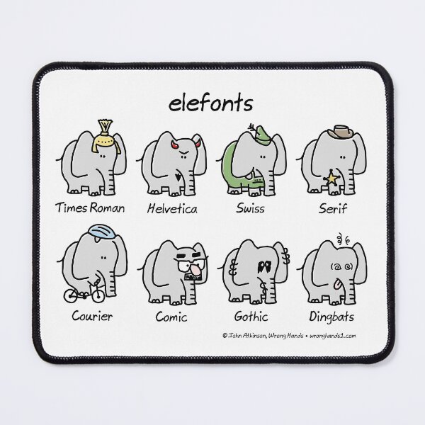 Item preview, elefonts designed and sold by WrongHands.