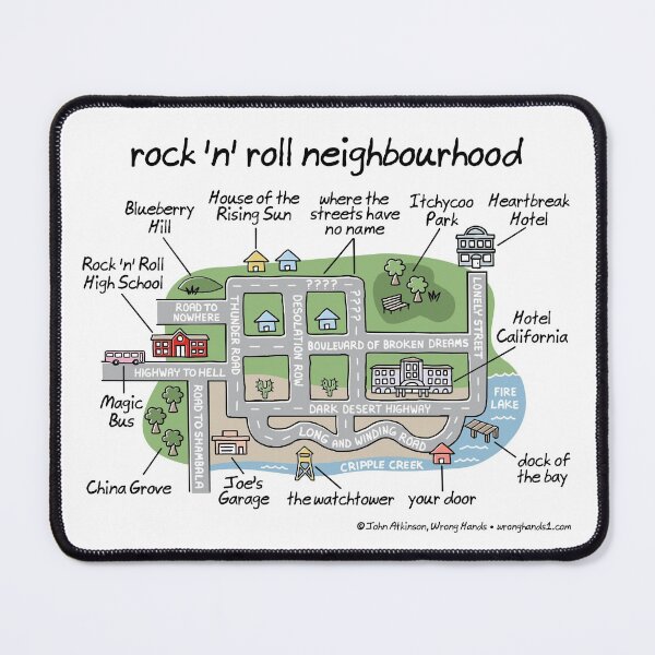 Item preview, rock 'n' roll neighbourhood designed and sold by WrongHands.